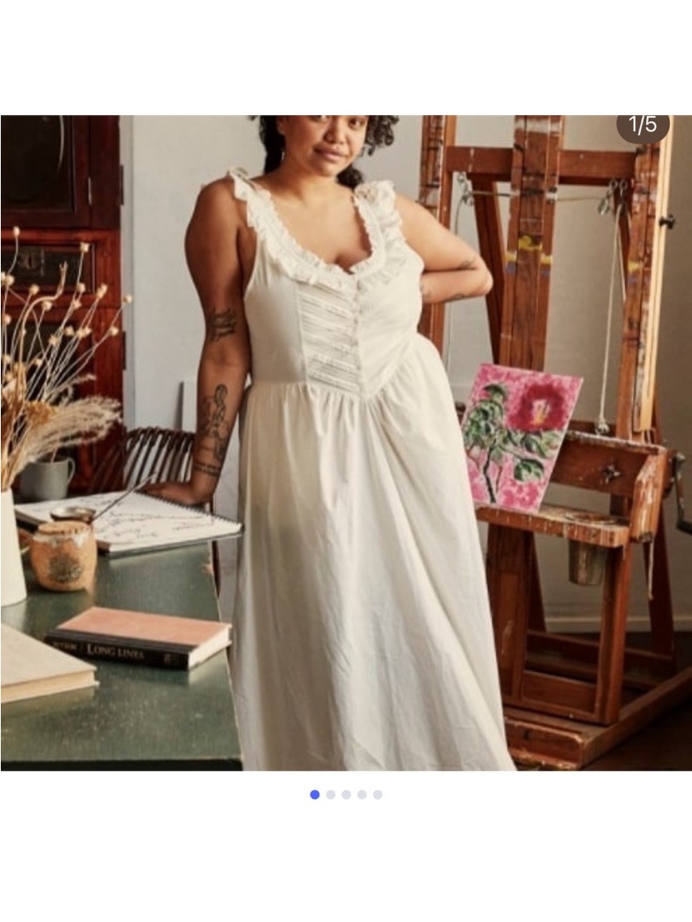 DOEN Myrtille dress in Salt - Picture 4 of 4